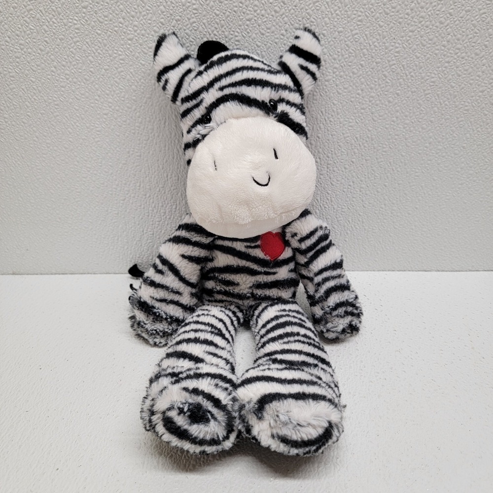 Gund Zebra Red Heart on Chest Black & White Plush Stuffed Animal 4060900